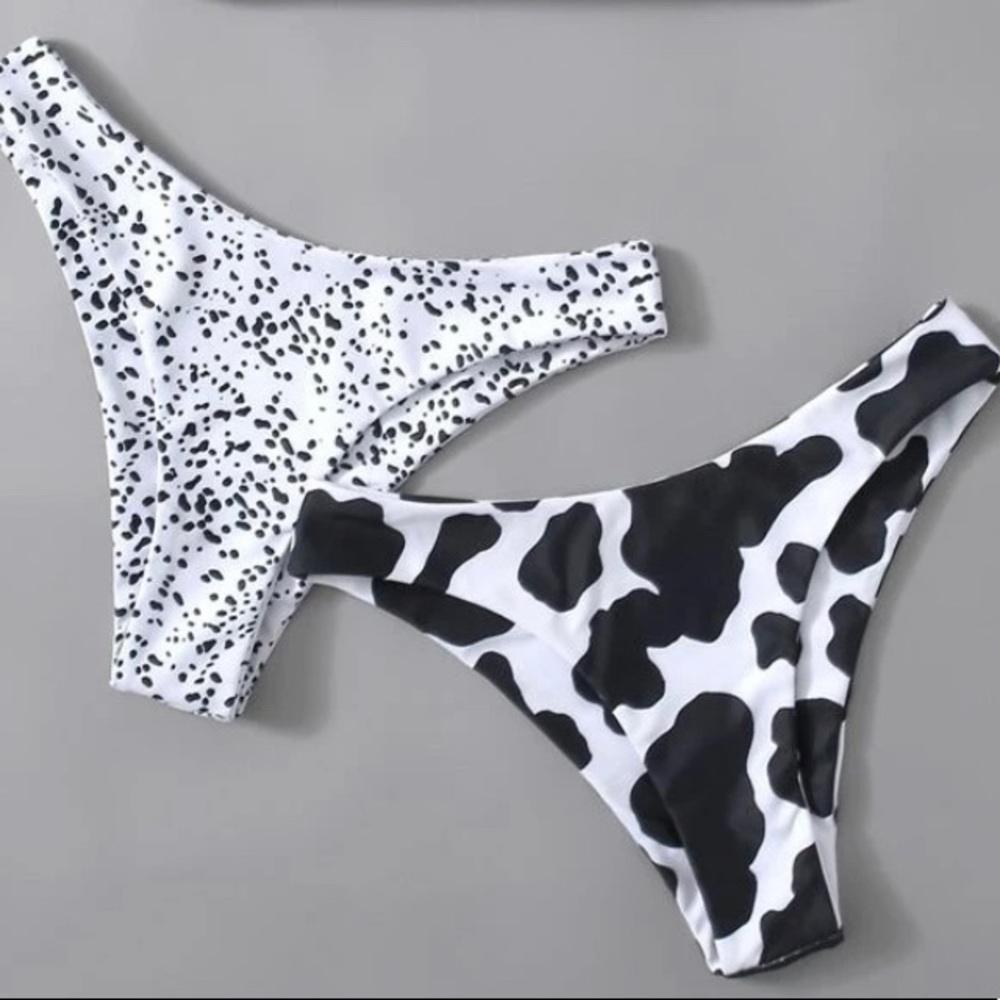 Two bathing suit bottoms